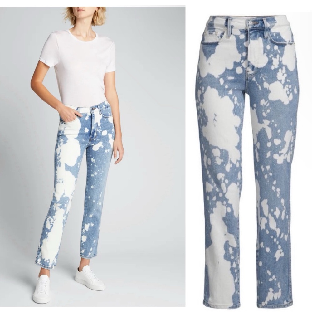 FRAME Le Sylvie Slender Straight-Leg High Waisted Denim Jeans 26